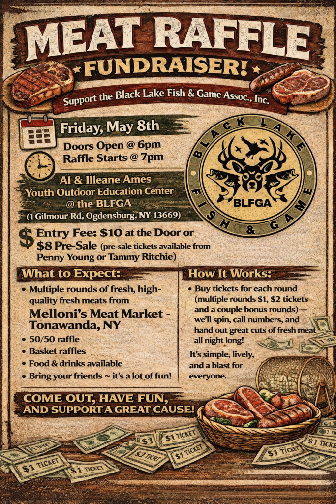 Black Lake Fish & Game Club – Meat Raffle Fundraiser – YES FM